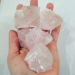 Piedra en bruto de Cuarzo rosa oferta