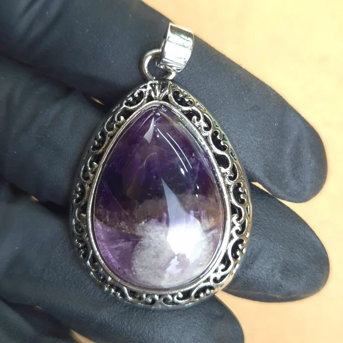 Dije Gota labrado de Amatista - Imagen 1