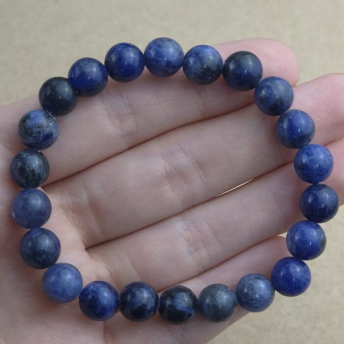 Pulsera 8mm de Sodalita Dark Blue - Imagen 2