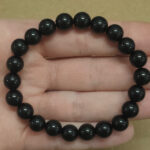 Pulsera 8mm de Obsidiana negra - Imagen 2