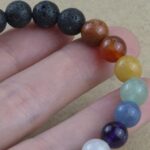 Pulsera 8mm de Siete Chakras con lava - Imagen 2