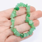 Pulsera escalla de Cuarzo verde
