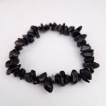 Pulsera escalla de Obsidiana negra - Imagen 2