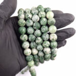 Tira 10mm de Ágata musgosa mate