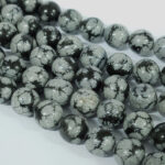 Tira 10mm de Obsidiana nevada - Imagen 2