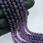 Tira 8mm de Amatista 1ra calidad