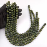 Tira 8mm de Jade verde oscuro - Imagen 2