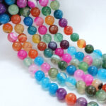 Tira 8mm de Ágatas teñidas Mixtas - Imagen 3