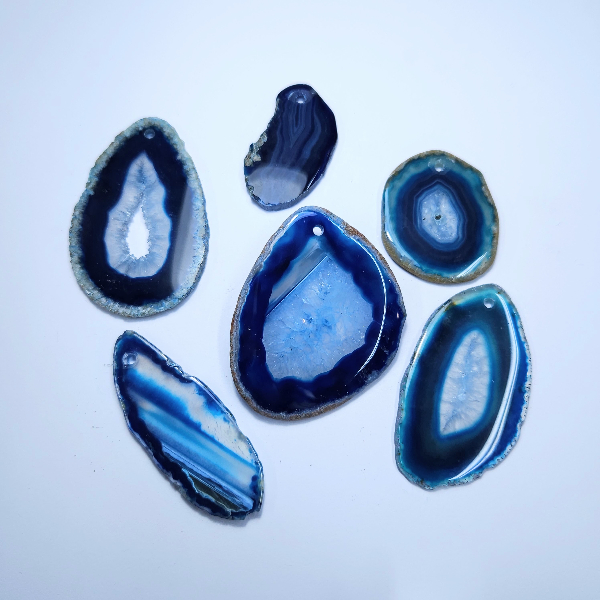 CHAPUN1 Chapa perforada de Ágata azul - Imagen 1