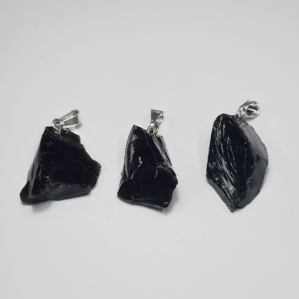 DBSE77 Dije bruto s/e de Obsidiana negra - Imagen 1