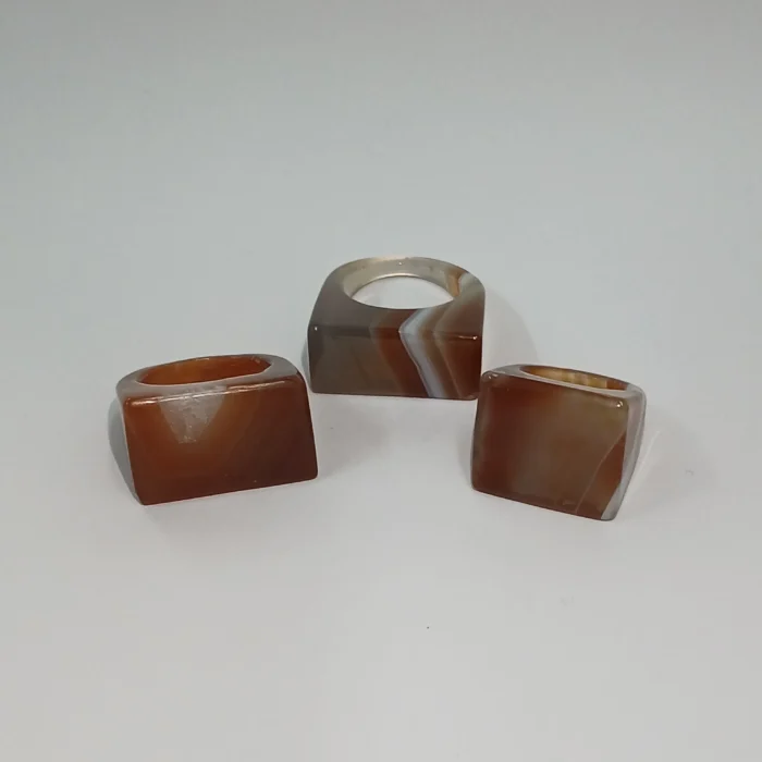 Anillo macizo de Agata Marron - Imagen 1