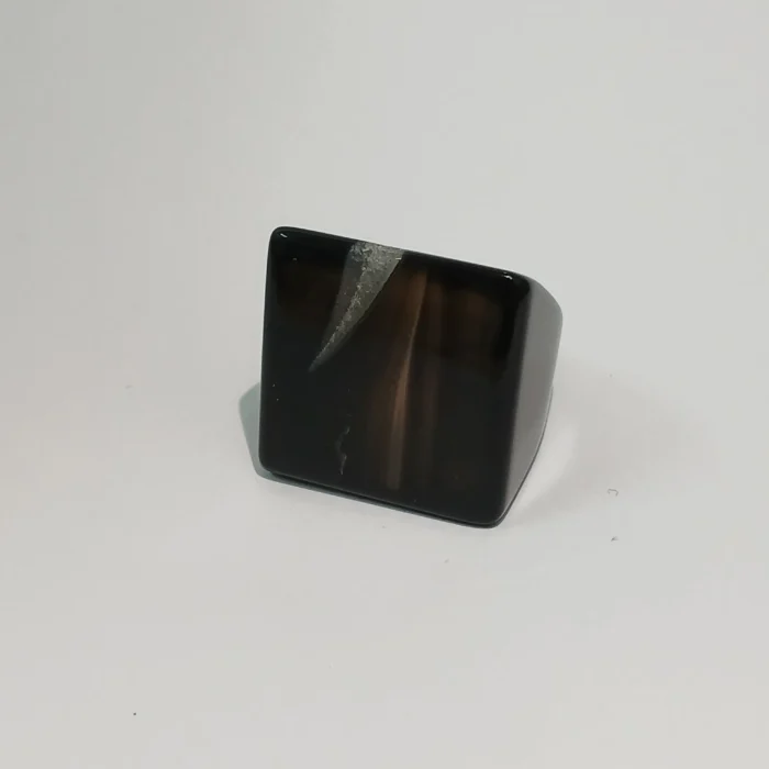 Anillo macizo de Agata Negra - Imagen 1