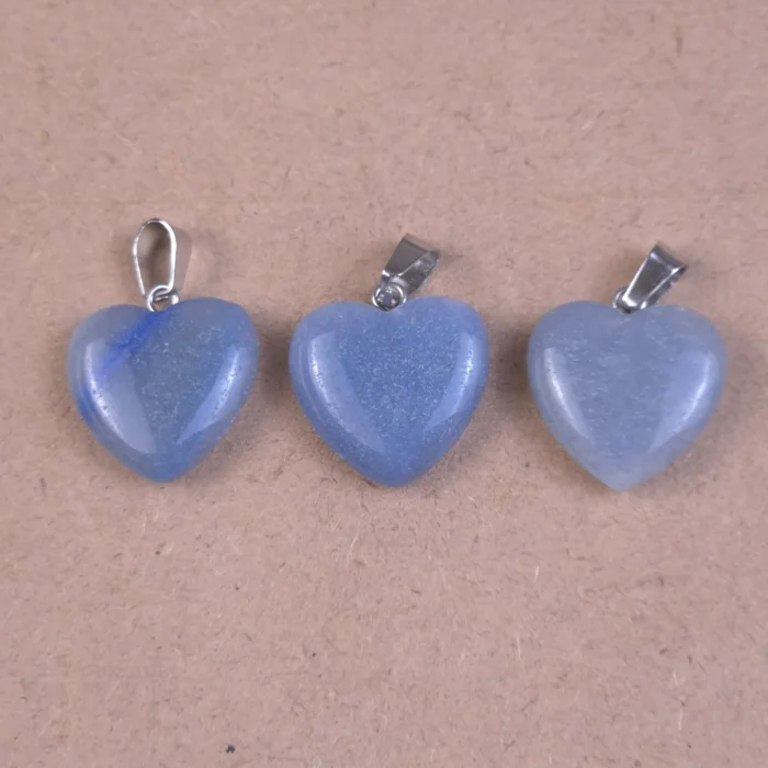 DCO37-1.webp Dije corazón de Cuarzo azul - Imagen 1