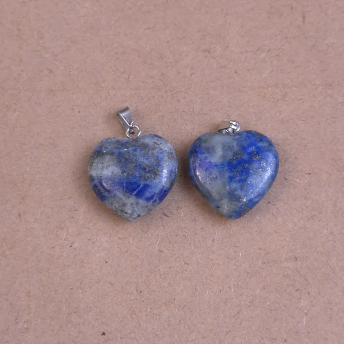 Dije corazón de Lapislázuli - Imagen 1