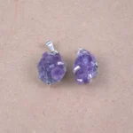 Dijes drusitas engarzado de Amatista - Imagen 2