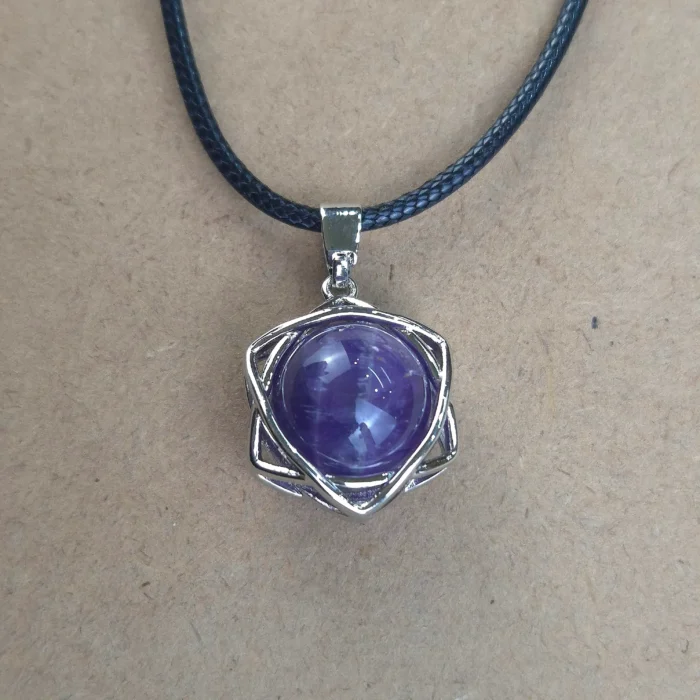 DEDC14-1.webp Dije Estrella david con cordon de Amatista - Imagen 1