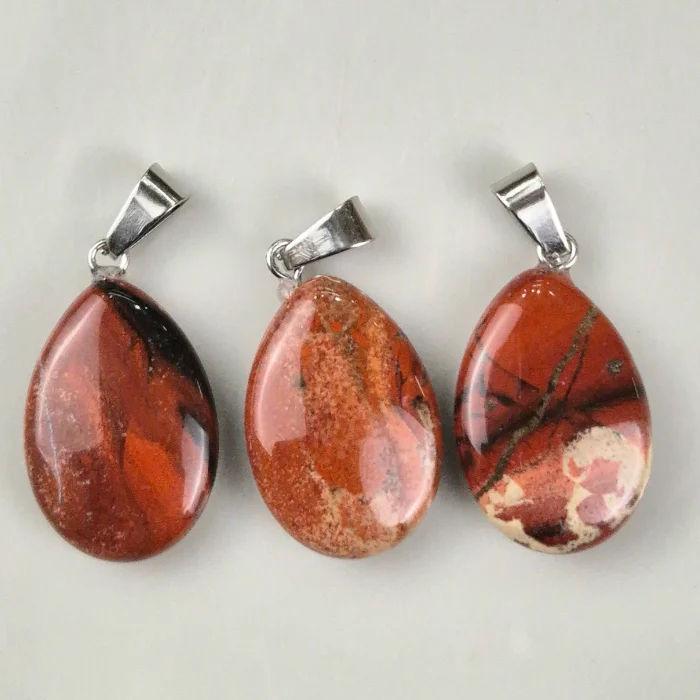 Dije gota de Jaspe rojo - Imagen 1