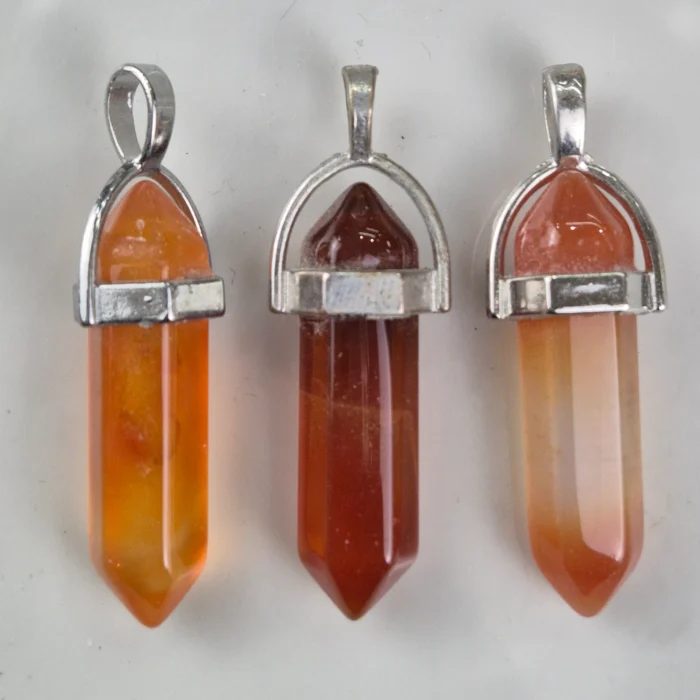 Dije hexagonal de Cornalina - Imagen 1