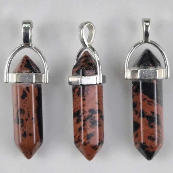 DHE75-1.webp Dije hexagonal de Obsidiana Caoba - Imagen 1