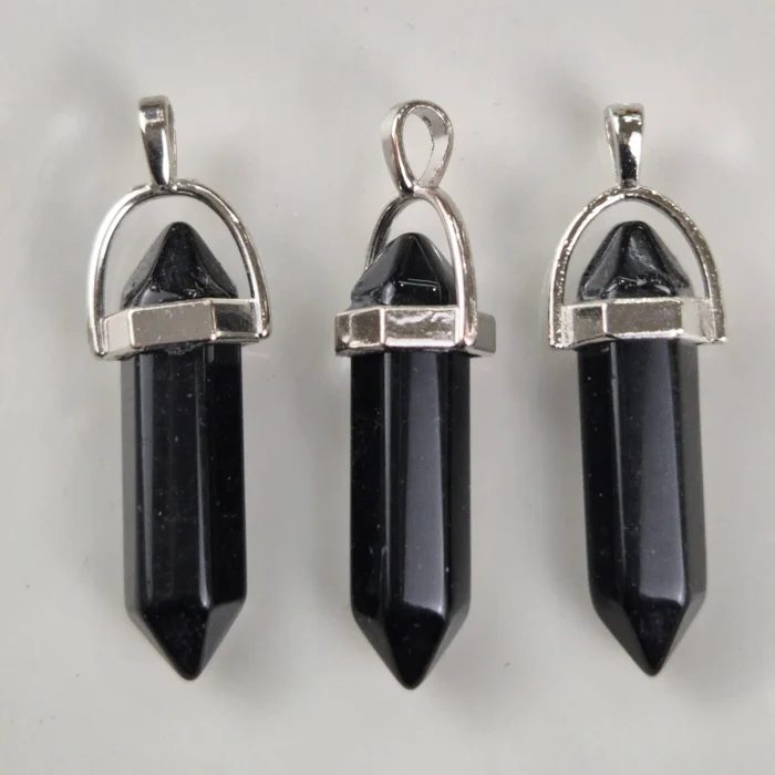 DHE77-1.webp Dije hexagonal de Obsidiana negra - Imagen 1