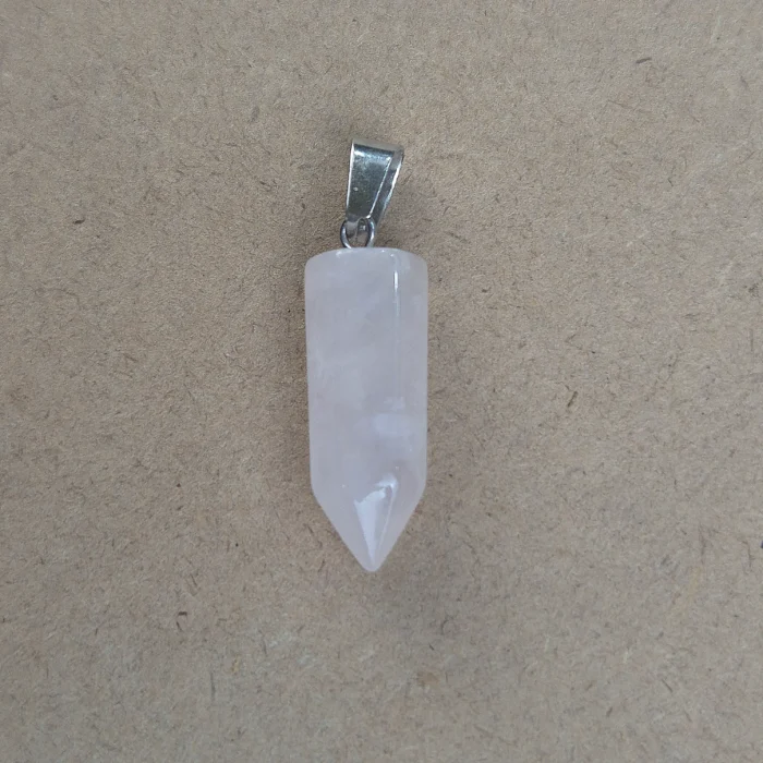 Dije Lápiz de Cuarzo rosa - Imagen 1