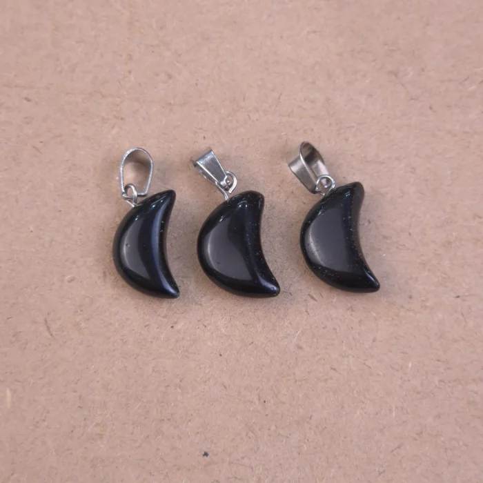 Dije luna de Obsidiana negra - Imagen 1