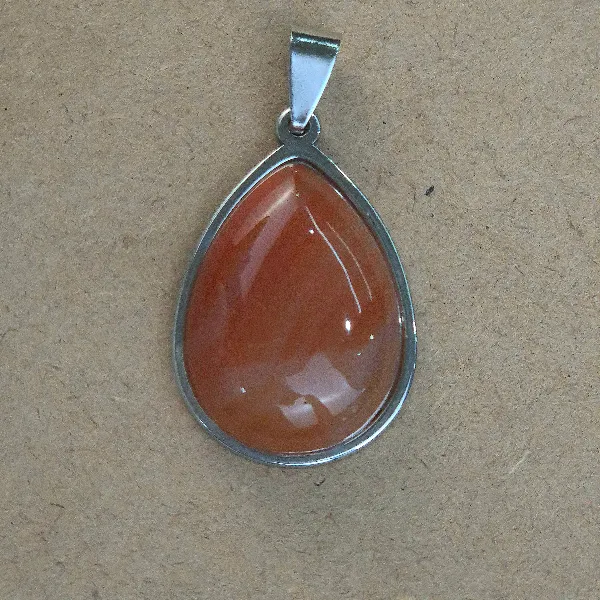 DMA34 Dije gota medalla de Cornalina - Imagen 1