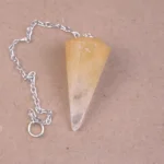 Pendulo facetado de Cuarzo Hematoide - Imagen 2