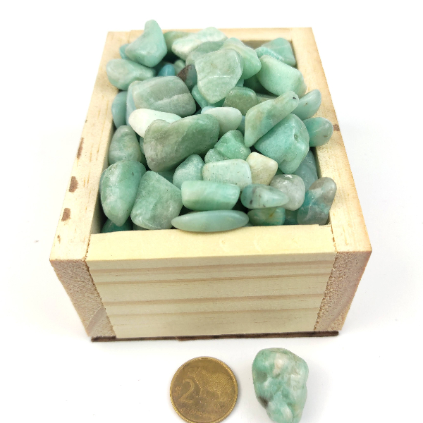 PR(1-2)17 Piedra rolada de 1 a 2 cm de Amazonita - Imagen 1