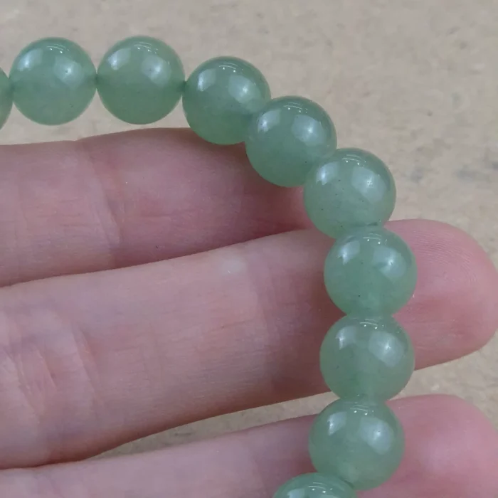 Pulsera 8mm de Cuarzo verde - Imagen 1
