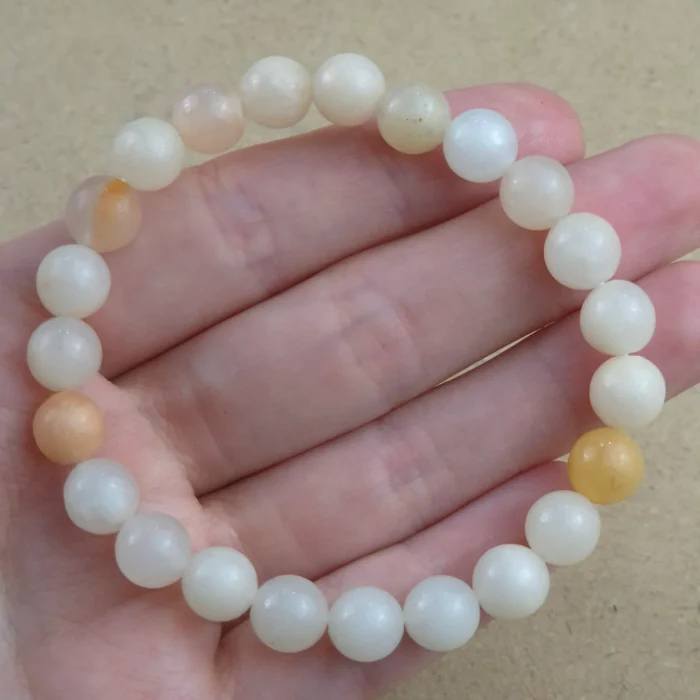 Pulsera 8mm de Jade Lavanda - Imagen 1