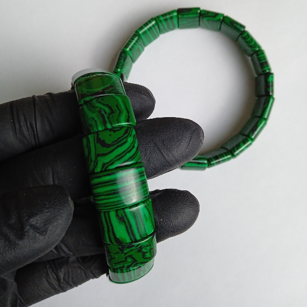 PUB73 Pulsera Bombe de Malaquita - Imagen 1