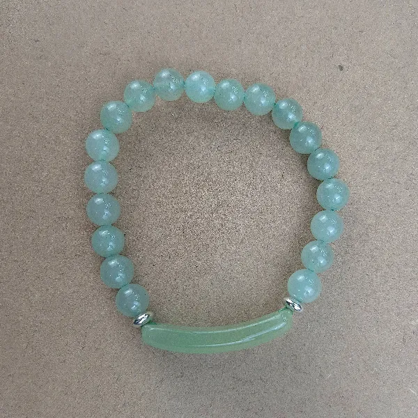 PUCA46 Pulsera con arco de Cuarzo verde - Imagen 1