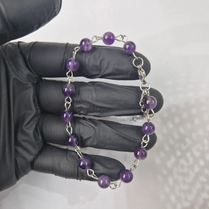 PUESFA14-1.webp Pulsera de acero + amatista - Imagen 1