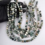 Tira 8mm de Ágata musgo