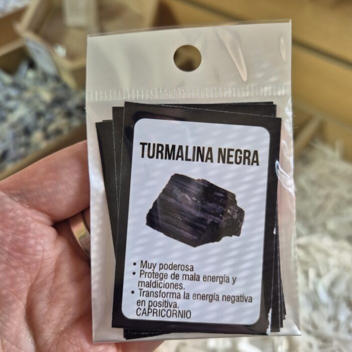 Cartel propiedades de Turmalina negra - Imagen 1