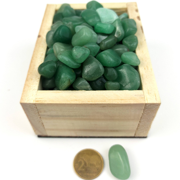 PR(1-2)46 Piedra rolada de 1 a 2 cm de Cuarzo verde - Imagen 1