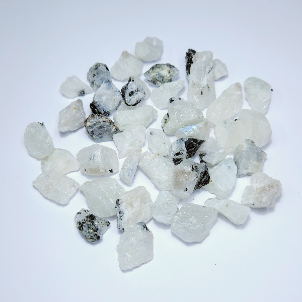 PBM 78 (2) Piedra en bruto de Piedra de la luna Natural P. - Imagen 1