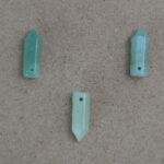 Pico facetado y perforado de Cuarzo verde