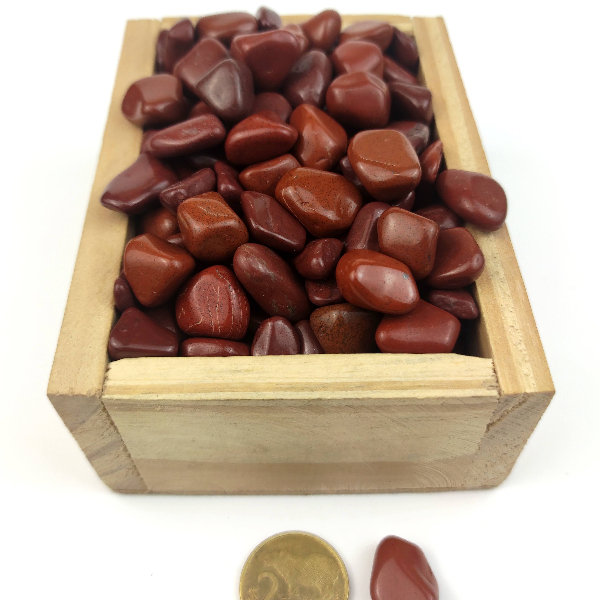 PR(1-2)66 Piedra rolada de 1 a 2 cm de Jaspe rojo - Imagen 1