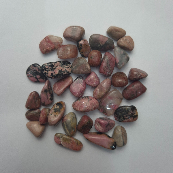 PR(1-2)91 Piedra rolada de 1 a 2 cm de Rodonita rosa/negro - Imagen 1