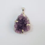 Dijes drusitas engarzado de Amatista - Imagen 3