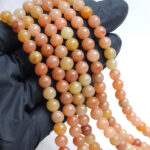 Tira 6mm de Aventurina Naranja