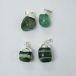 Dije rolado c/e  Ágata verde - Imagen 2