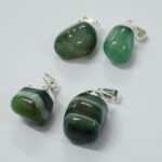 Dije rolado c/e  Ágata verde - Imagen 3