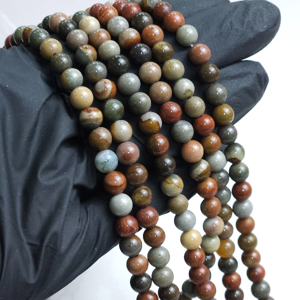 Jaspe Americana Tira 6mm de Jaspe Americano - Imagen 1