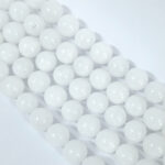 Tira 10mm de Jade blanco craquelado - Imagen 2