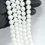 Tira 10mm de Jade blanco craquelado