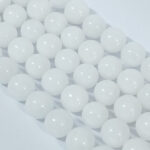 Tira 10mm de Jade blanco craquelado - Imagen 3