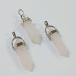 Dije hexagonal de Cuarzo rosa - Imagen 2